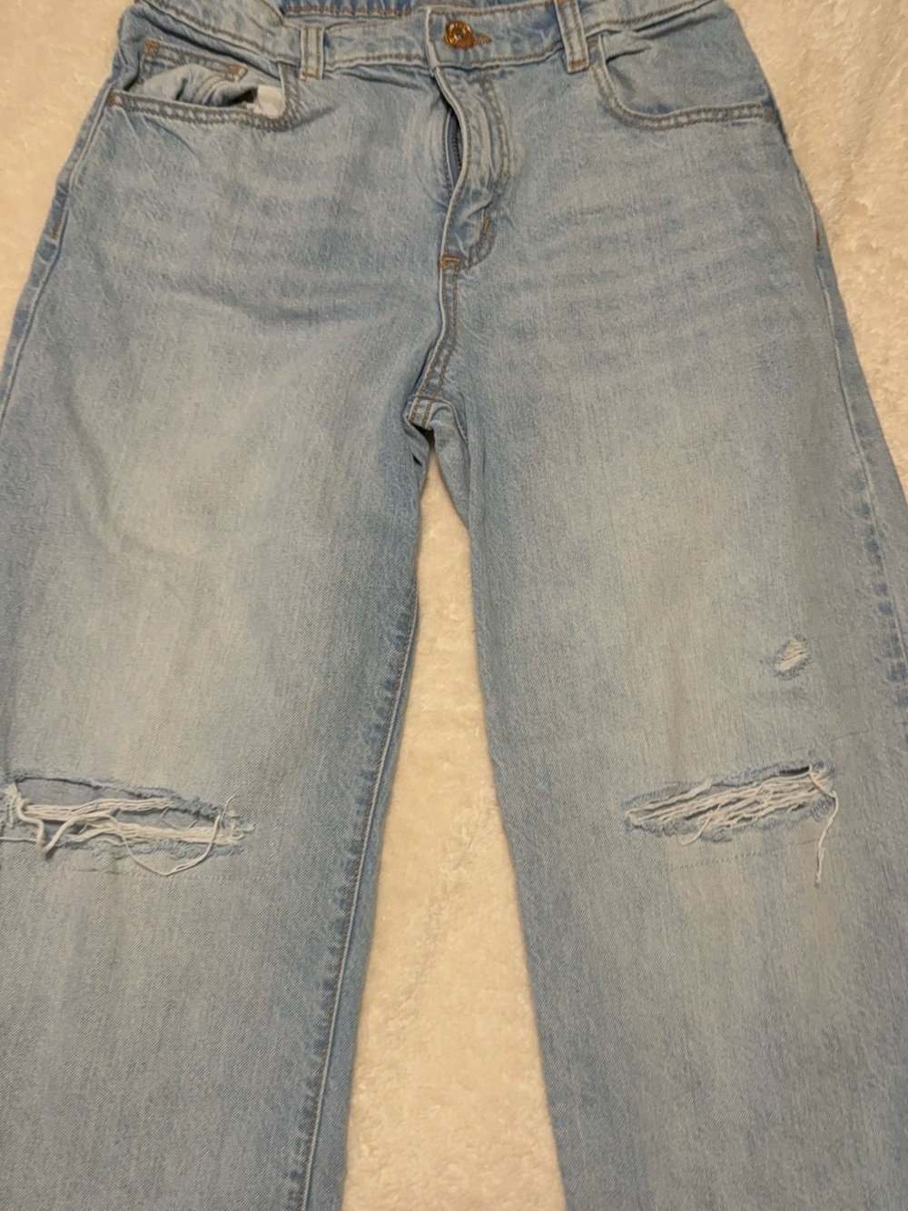 Art class light wash distress kids girl Jean | size 12